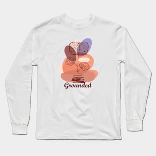 Grounded Boho Leaf, inspirational meanings Long Sleeve T-Shirt